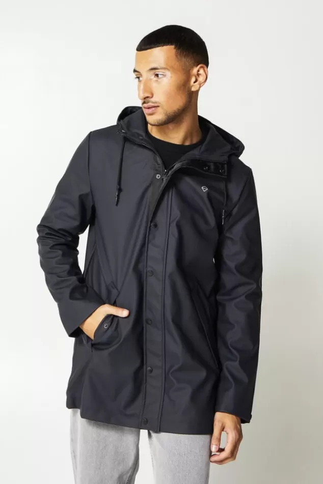 Jassen | Heren regenjassen<America Today Regenjas Jace Washedblack | Deepblue | Green