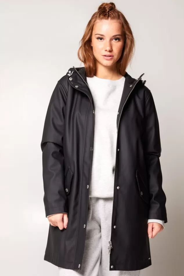 Jassen | Dames regenjassen<America Today Regenjas Janice Black | Frenchblue | Navy