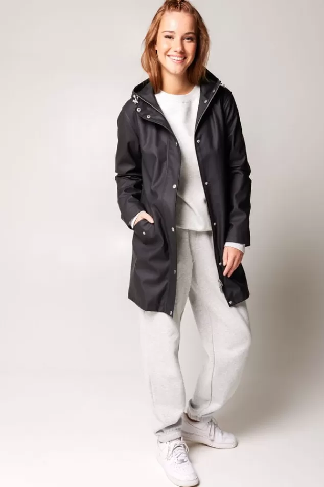 Jassen | Dames regenjassen<America Today Regenjas Janice Black | Frenchblue | Navy