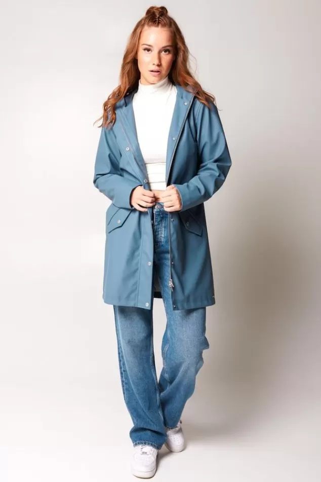 Jassen | Dames regenjassen<America Today Regenjas Janice Black | Frenchblue | Navy
