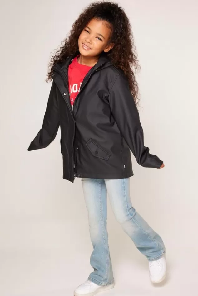 Jongens regenjassen | Jassen<America Today Regenjas Janice JR kort Yellow | Black | Navy
