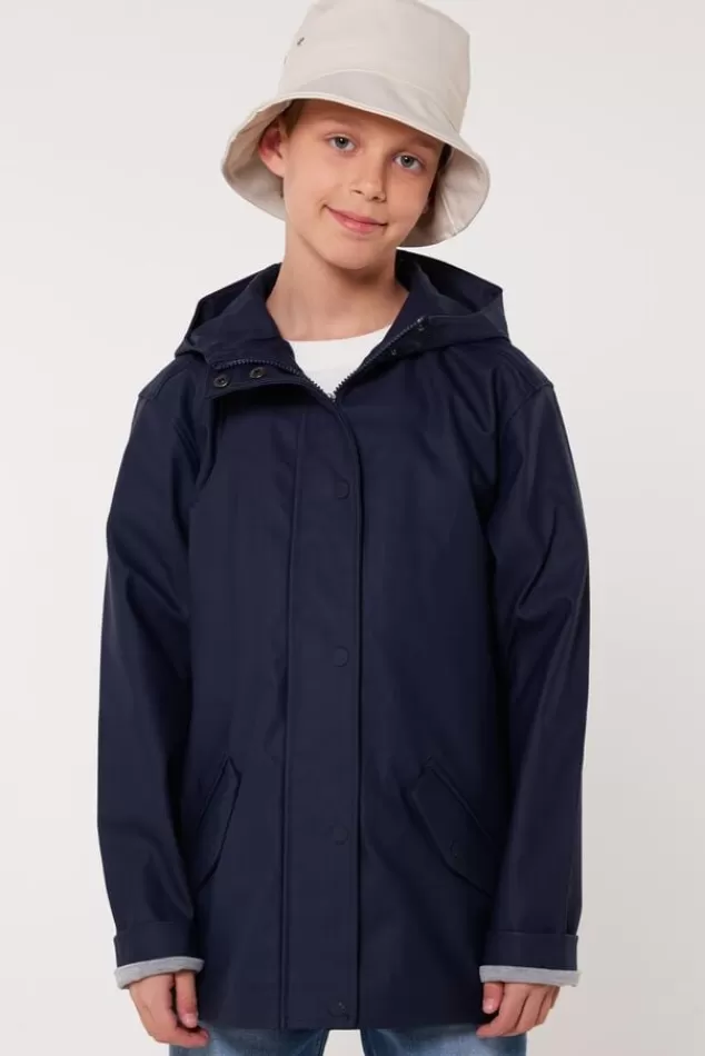 Jongens regenjassen | Jassen<America Today Regenjas Janice JR kort Yellow | Black | Navy