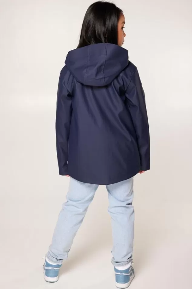 Jongens regenjassen | Jassen<America Today Regenjas Janice JR kort Yellow | Black | Navy