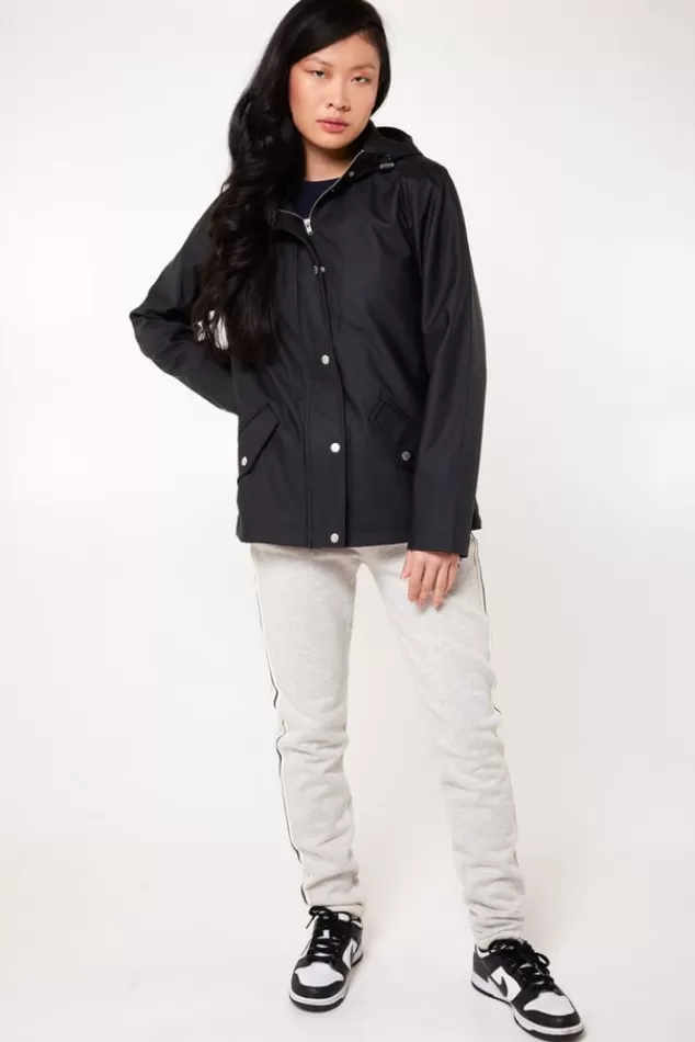 Jassen | Dames regenjassen<America Today Regenjas Janice kort Black | Sage | Navy