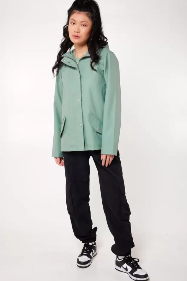 Jassen | Dames regenjassen<America Today Regenjas Janice kort Black | Sage | Navy