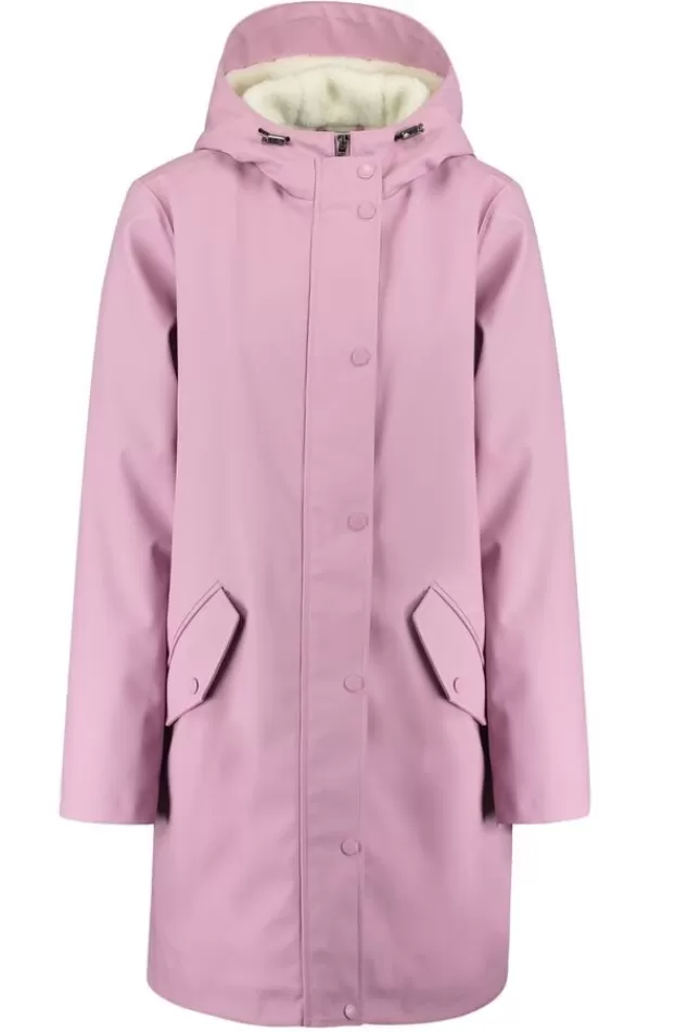 Jassen | Dames regenjassen<America Today Regenjas Janice Teddy Oldpink | Hardgreen | Burgundy