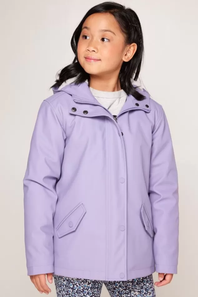 Jassen | Meisjes regenjassen<America Today Regenjas Janice Teddy JR Black | Navy | Sage