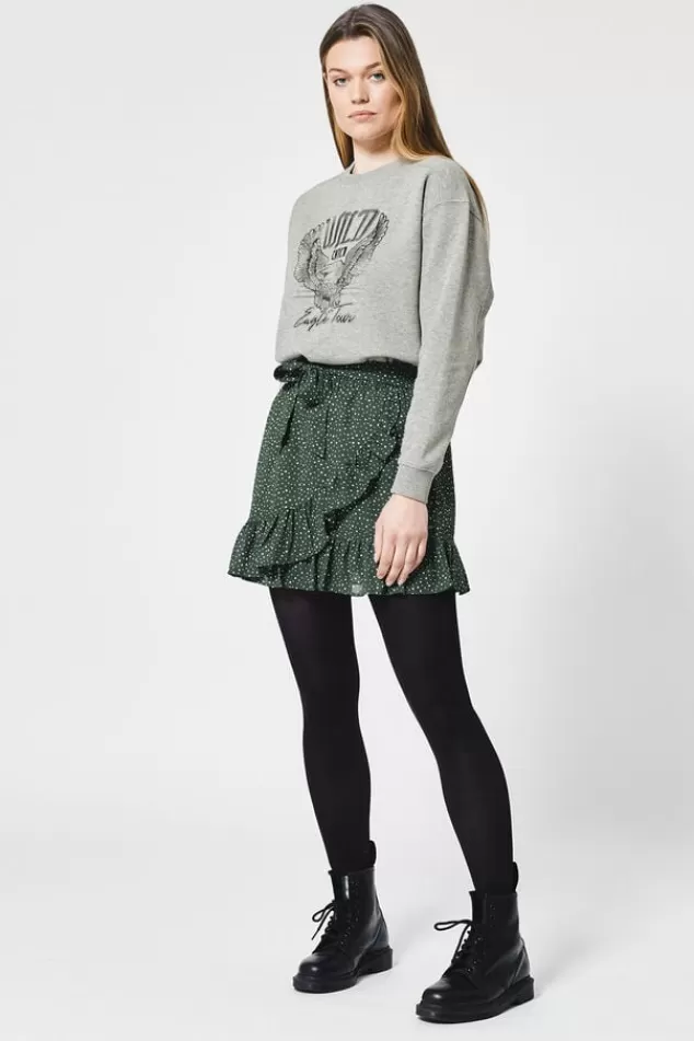 Rokken<America Today Rok Rose-Ann Black/white | Bottlegreen