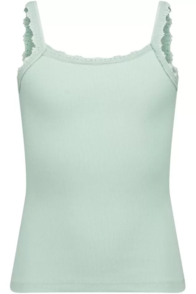 Ondergoed & Lounge<America Today Singlet Bella JR Darkblue | Softgreen