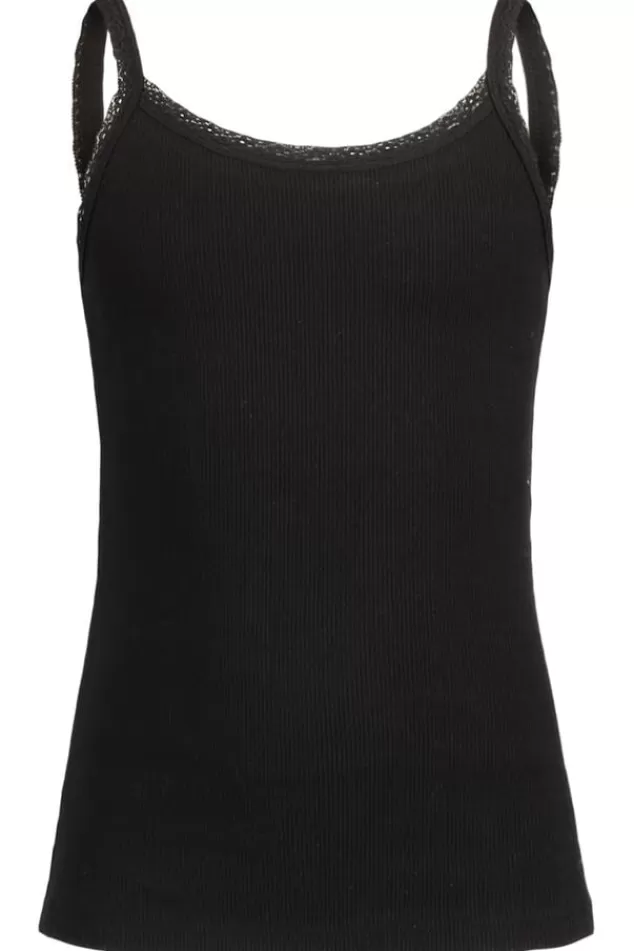 Ondergoed & Lounge<America Today Singlet Bella JR Black | White