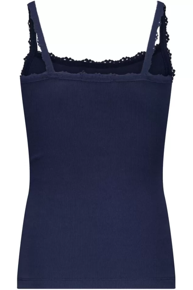 Ondergoed & Lounge<America Today Singlet Bella JR Darkblue | Softgreen