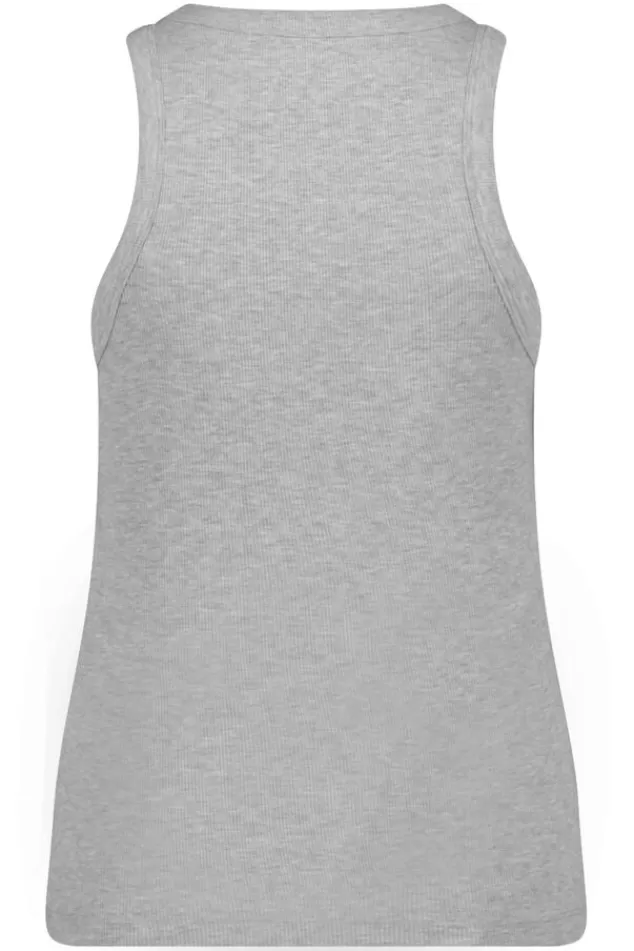 Ondergoed & Lounge | T-shirts & Tops<America Today Singlet Gia Lightgreymelange | White | Lightkhaki
