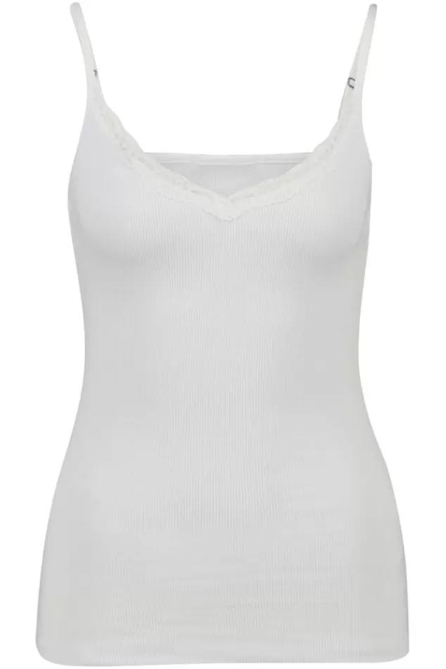 Ondergoed & Lounge | T-shirts & Tops<America Today Singlet Grace Black | White
