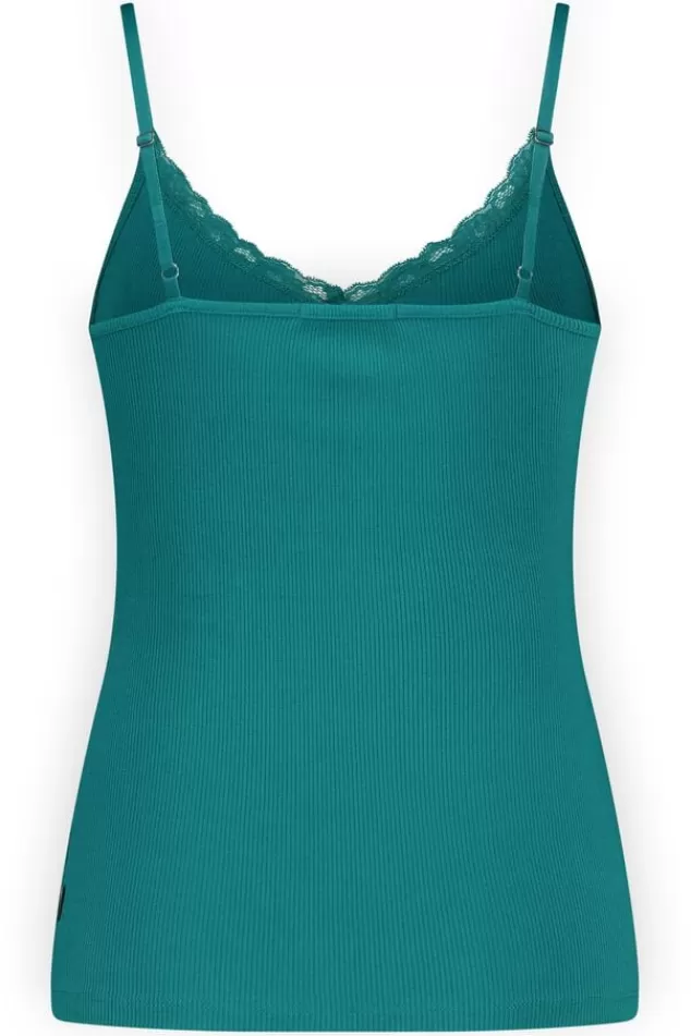 Ondergoed & Lounge | T-shirts & Tops<America Today Singlet Grace Victorianblue | Grass | Lilac/purple