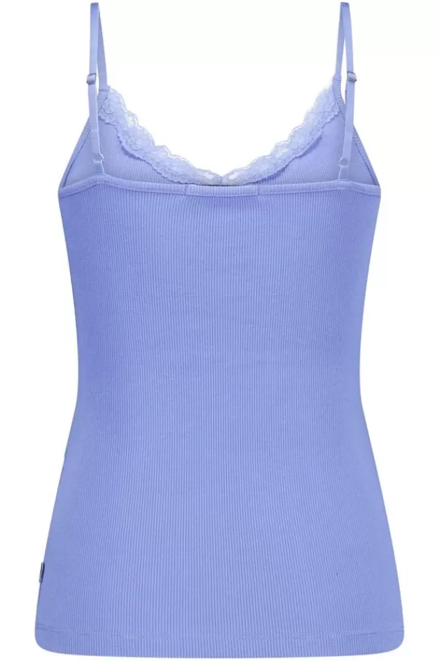 Ondergoed & Lounge | T-shirts & Tops<America Today Singlet Grace Victorianblue | Grass | Lilac/purple