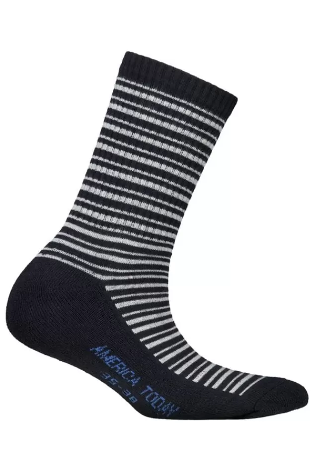 Accessories | Accessoires<America Today Sokken Toca AOP jr Black/white