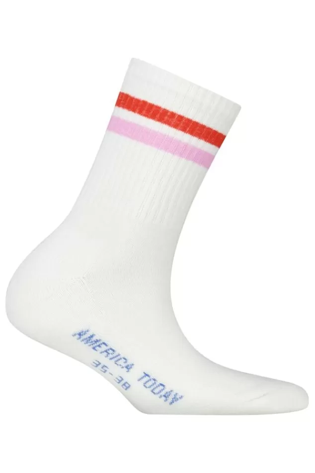 Accessories | Accessoires<America Today Sokken Toca JR Orange/blue | Pink/orange