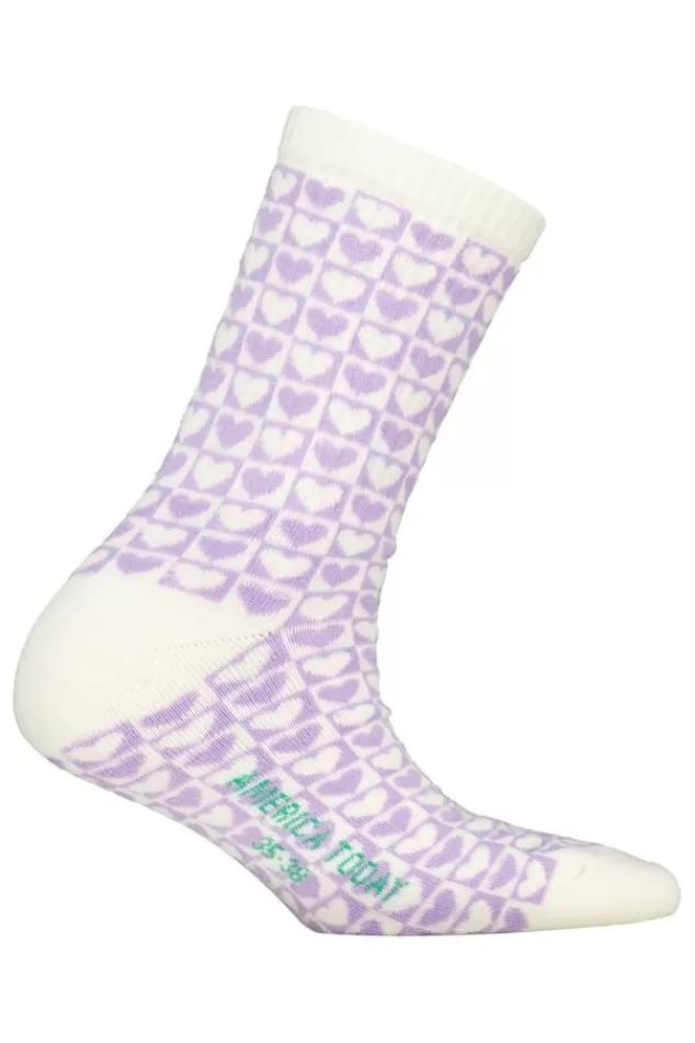 Accessories | Accessoires<America Today Sokken Tula B AOP JR Lightpurple
