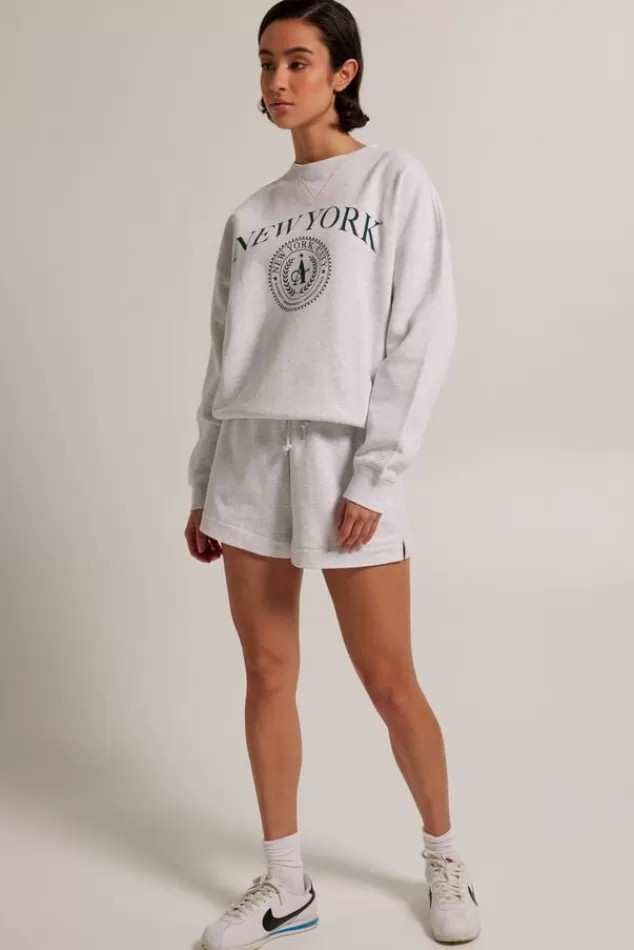Truien & Vesten | Sweaters & hoodies<America Today Sweater Salomé Lightgreymelange | Offwhite