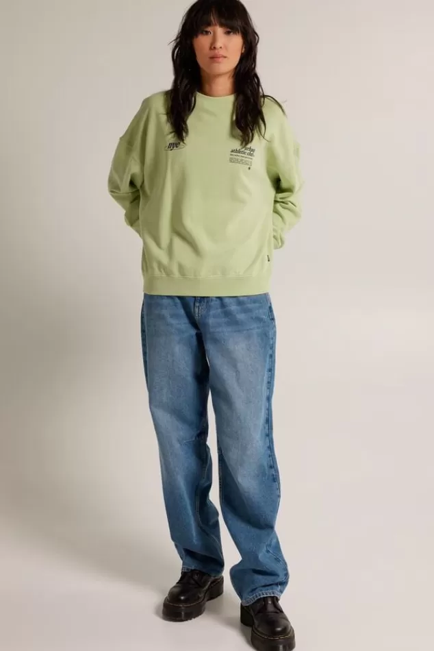 Truien & Vesten | Sweaters & hoodies<America Today Sweater Seb Lightgrey | Lime
