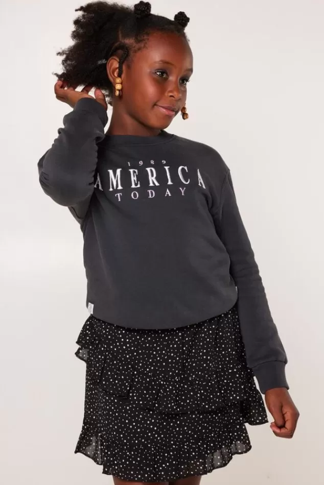 Truien & Vesten | Sweaters & hoodies<America Today Sweater Simmy Crew JR Washedblack