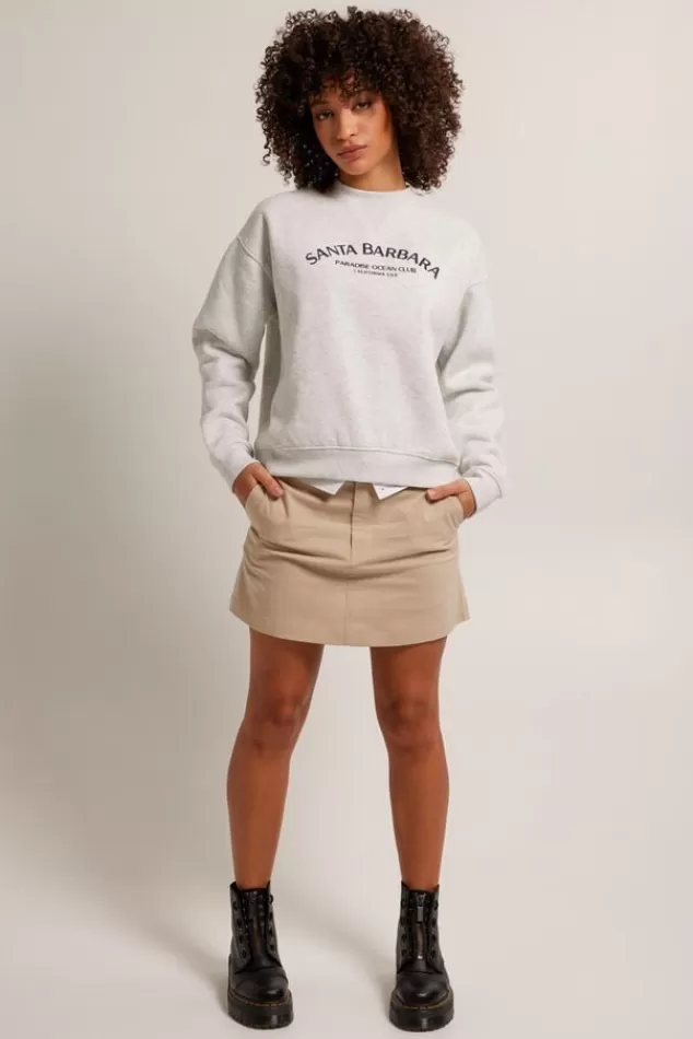 Truien & Vesten | Sweaters & hoodies<America Today Sweater Skyler Lightgreymelange | Babyblue