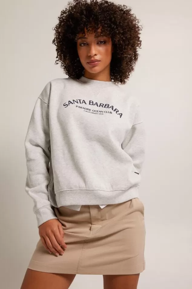 Truien & Vesten | Sweaters & hoodies<America Today Sweater Skyler Lightgreymelange | Babyblue