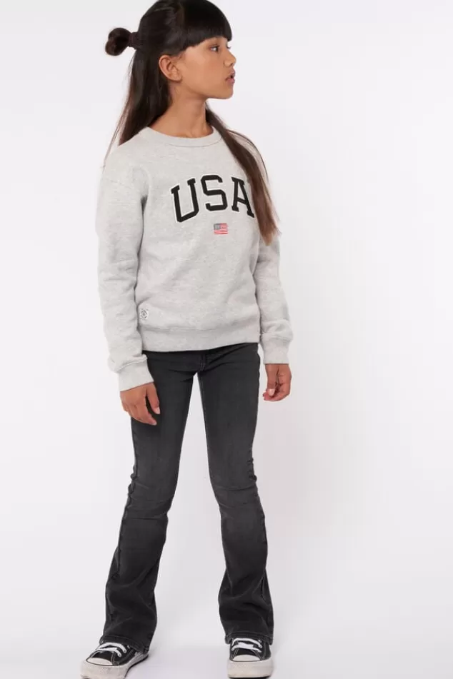 Truien & Vesten | Sweaters & hoodies<America Today Sweater Soel JR Midgreymelange | Midnight | Sage