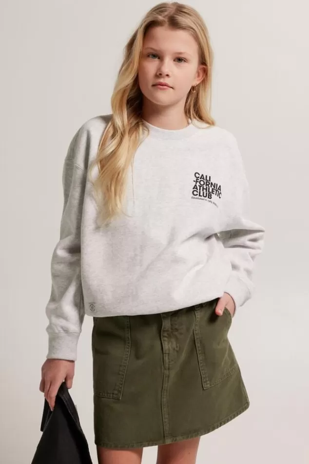 Truien & Vesten | Sweaters & hoodies<America Today Sweater Stella JR Lightgreymelange | Darkblue | Lime