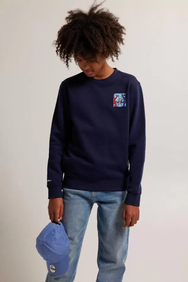 Truien & Vesten | Sweaters & hoodies<America Today Sweater Stuart crew JR Darkblue