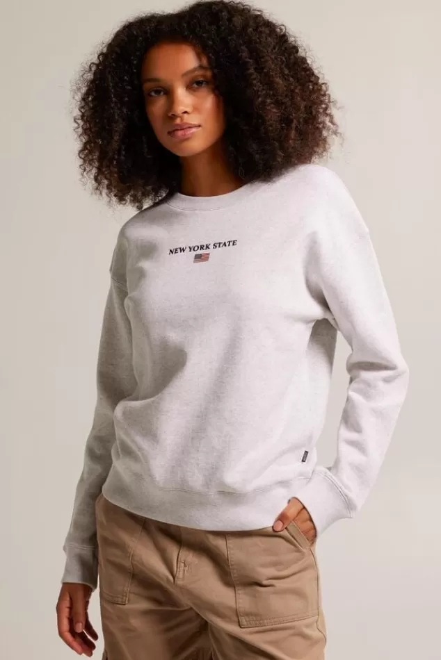 Truien & Vesten | Sweaters & hoodies<America Today Sweater Suzana Lightgreymelange | Softgreen | Midnight