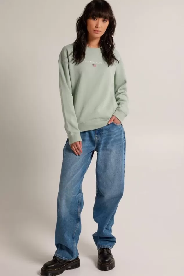 Truien & Vesten | Sweaters & hoodies<America Today Sweater Suzana Lightgreymelange | Softgreen | Midnight