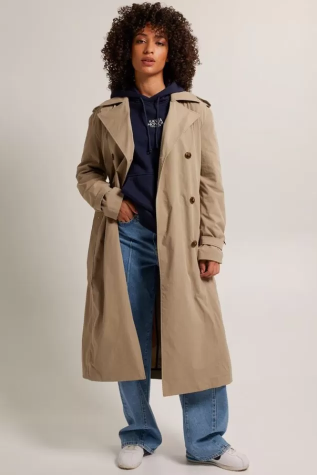 Jassen<America Today Trenchcoat Jasmine Khaki | Lightgreen