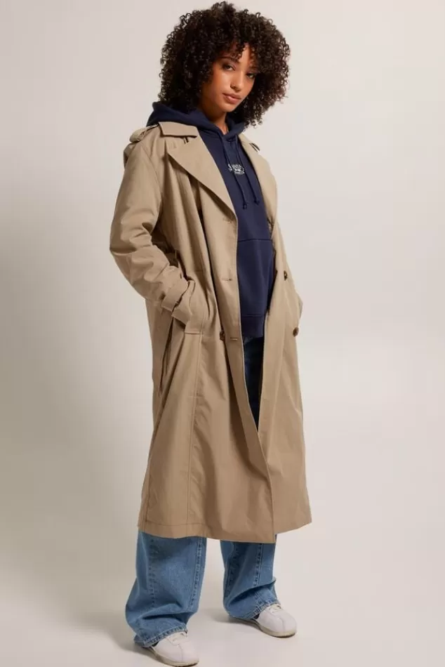 Jassen<America Today Trenchcoat Jasmine Khaki | Lightgreen