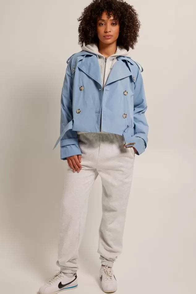 Jassen<America Today Trenchcoat Jimmy Lightblue | Khaki