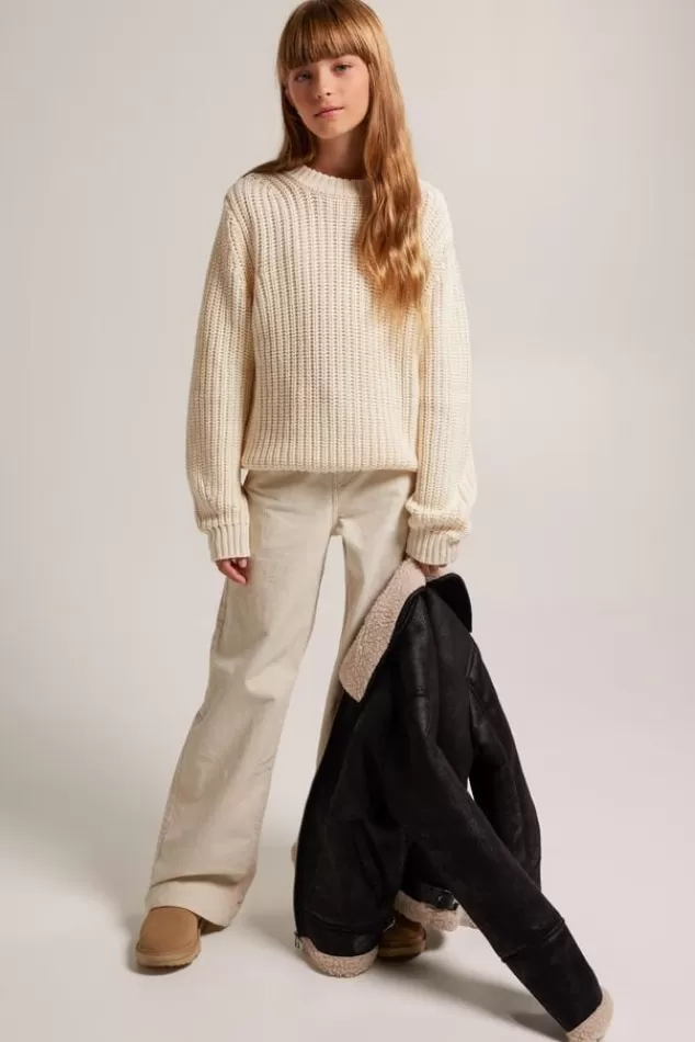 Truien & Vesten<America Today Trui Kelly JR Leaf | Offwhite