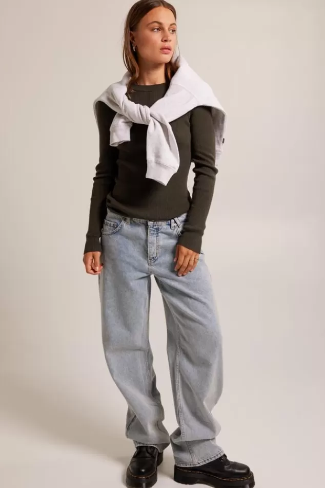 Truien & Vesten<America Today Trui Kim Offwhite | Grey/army | Black | Lime