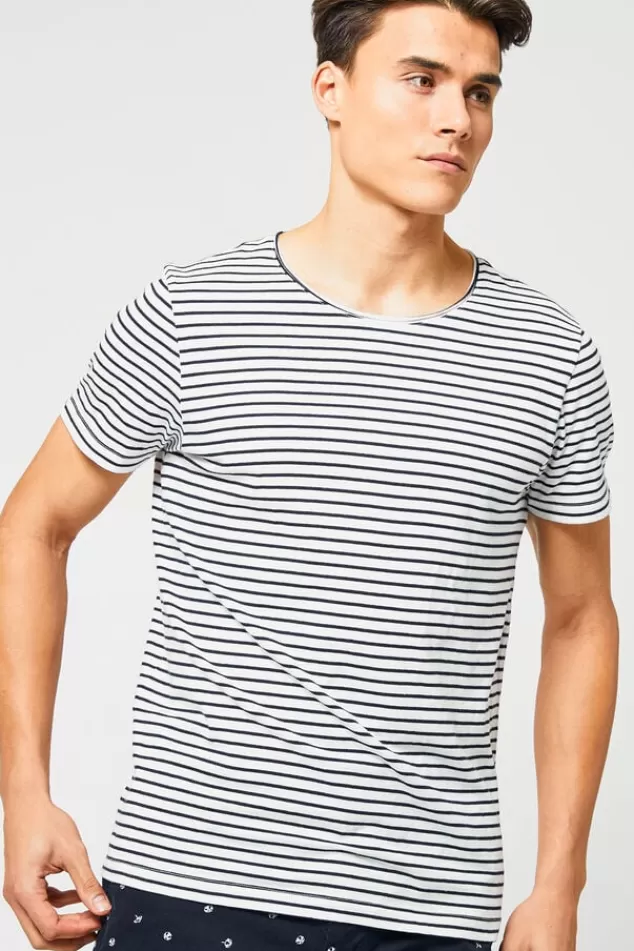 Ondergoed & Lounge | T-shirts & Polo's<America Today T-shirt White/navy | Cascade