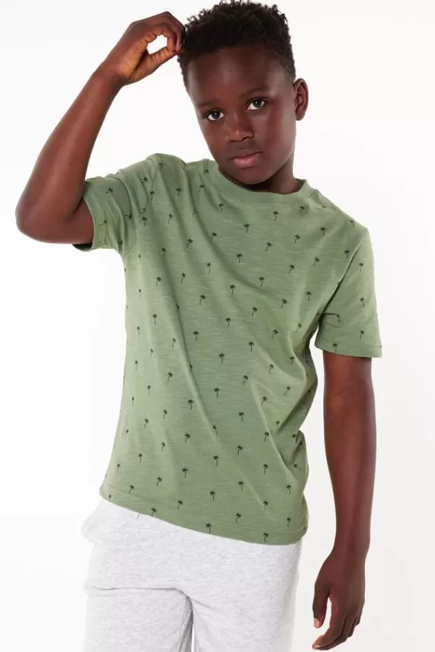 T-shirts & Polo's<America Today T-shirt Elliot JR White/blue | TrueBlue | Mud | Lightyellow