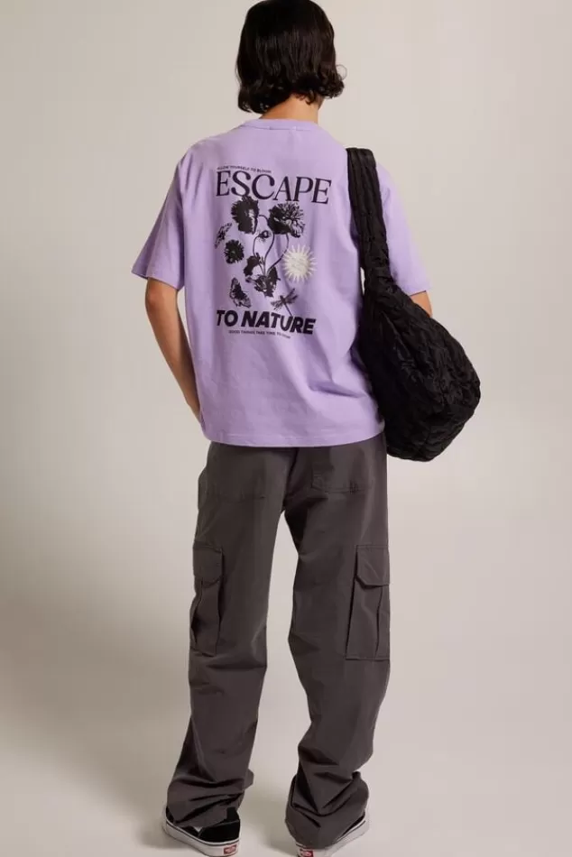 T-shirts & Tops<America Today T-shirt Elly Lilac/purple | Offwhite