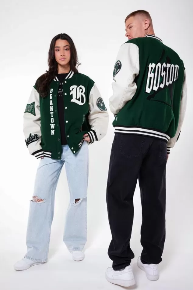Varsity jackets | Jassen<America Today Varsity jacket Boston Joah Green | Black
