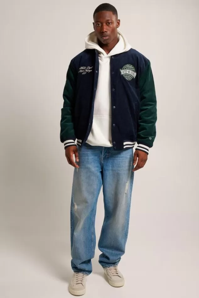 Varsity jackets | Jassen<America Today Varsity jacket Julian Cord Darkblue